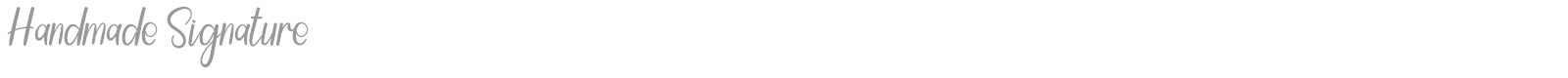 Handmade Signature font preview